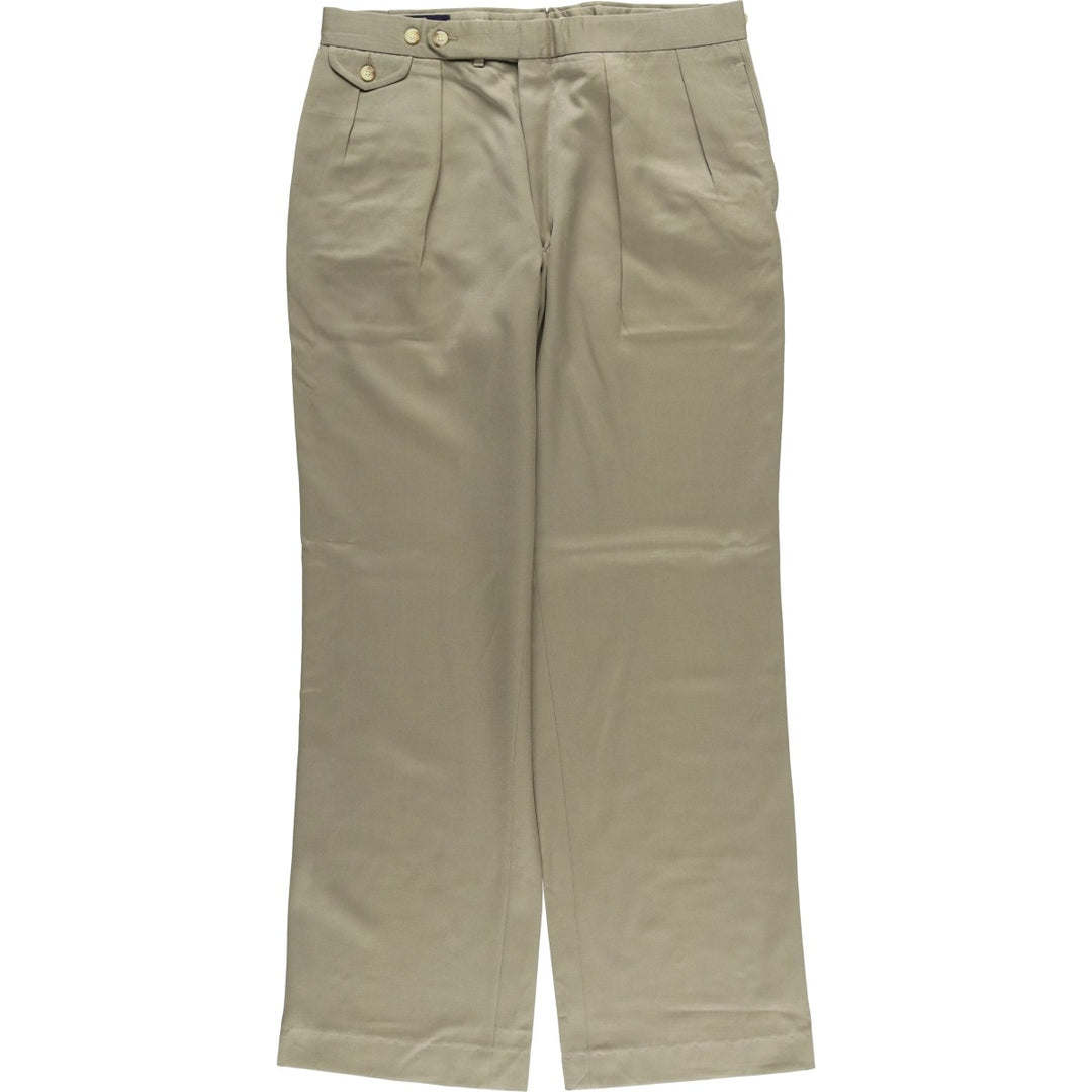 Ralph Lauren POLO by Ralph Lauren Two-pleat slacks pants for men, size W34 unclear Beige type Vintage Second Hand