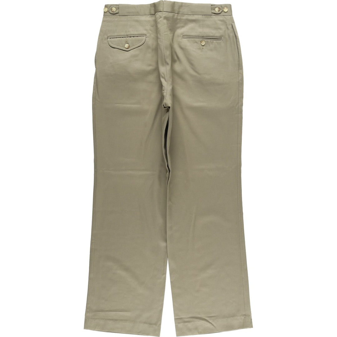 Ralph Lauren POLO by Ralph Lauren Two-pleat slacks pants for men, size W34 unclear Beige type Vintage Second Hand
