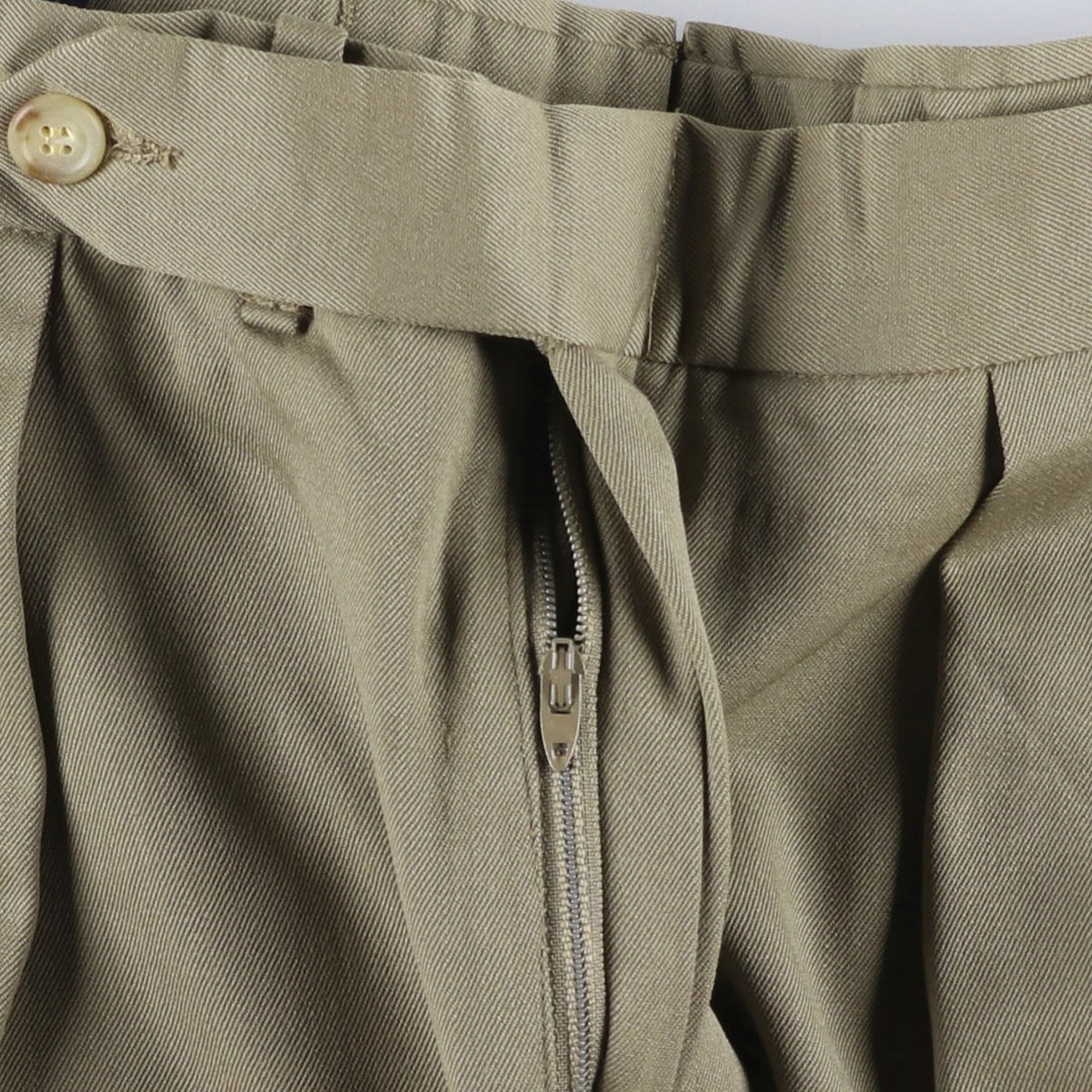 Ralph Lauren POLO by Ralph Lauren Two-pleat slacks pants for men, size W34 unclear Beige type Vintage Second Hand