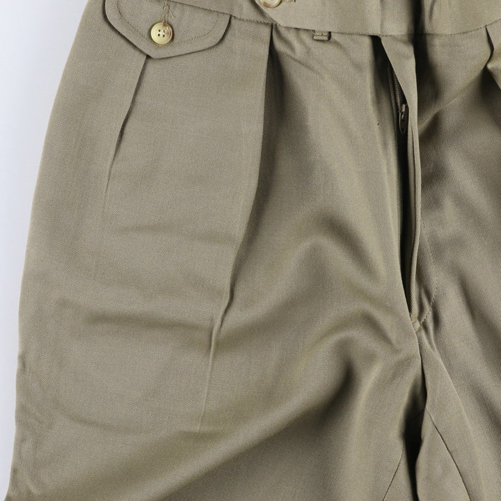 Ralph Lauren POLO by Ralph Lauren Two-pleat slacks pants for men, size W34 unclear Beige type Vintage Second Hand