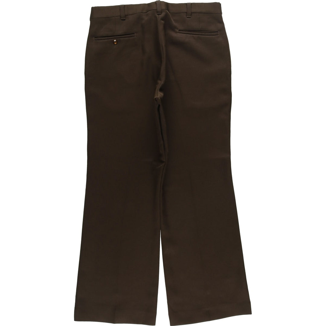 Vintage 1970'S JCPenney Comfort Slacks, Men's Size W33 unclear brown type Vintage Second Hand