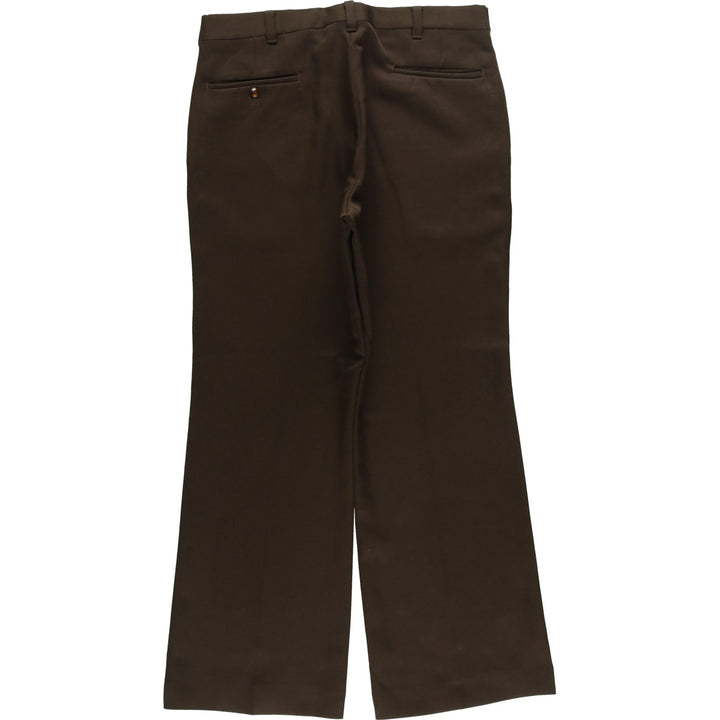 Vintage 1970'S JCPenney Comfort Slacks, Men's Size W33 unclear brown type Vintage Second Hand