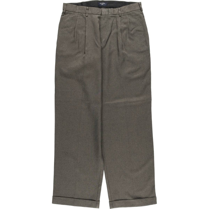 2000'S Dockers Two-pleat Slacks Men's Size W33 polyester gray type Vintage Second Hand