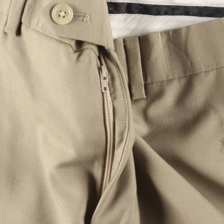 Ralph Lauren LAUREN TOTAL COMFORT wool pants, men's size W37. wool Beige type Vintage Second Hand