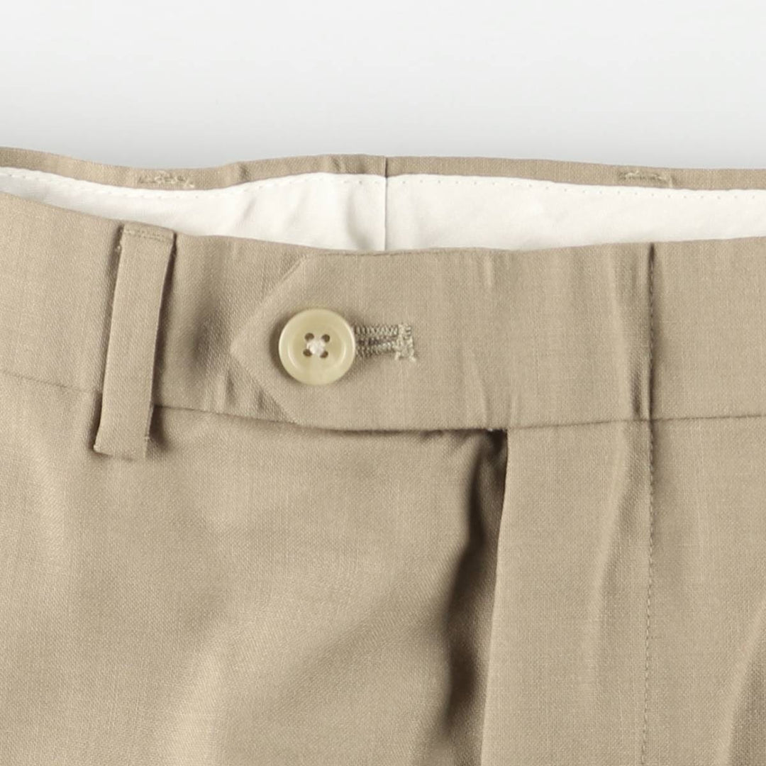 Ralph Lauren LAUREN TOTAL COMFORT wool pants, men's size W37. wool Beige type Vintage Second Hand