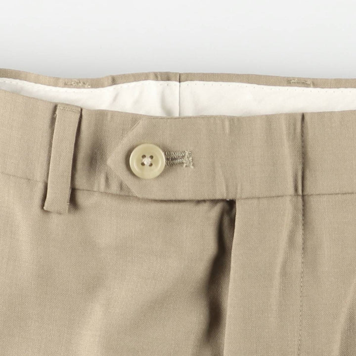 Ralph Lauren LAUREN TOTAL COMFORT wool pants, men's size W37. wool Beige type Vintage Second Hand