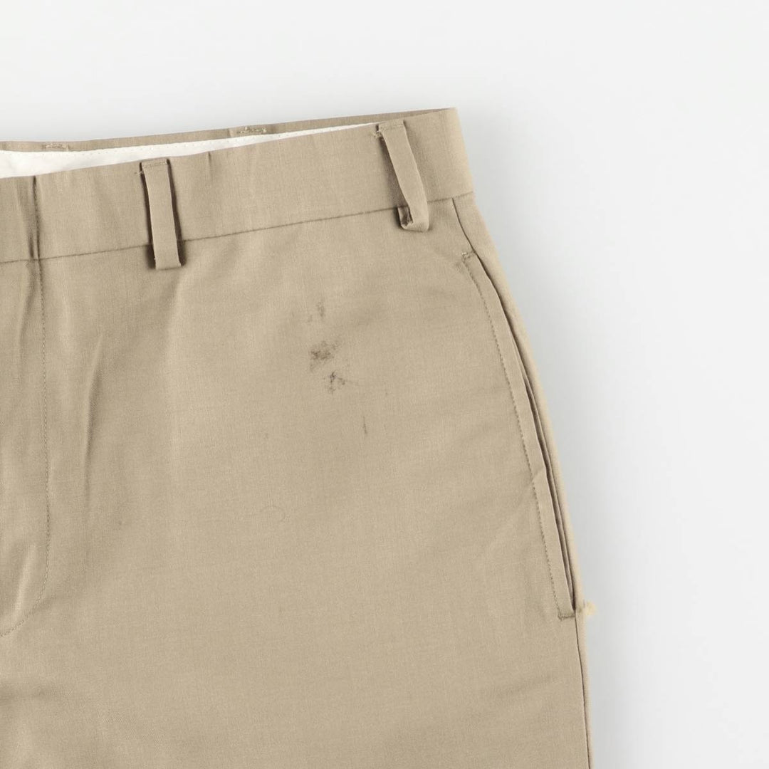 Ralph Lauren LAUREN TOTAL COMFORT wool pants, men's size W37. wool Beige type Vintage Second Hand