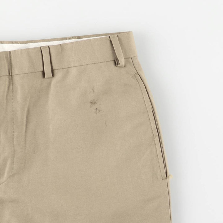Ralph Lauren LAUREN TOTAL COMFORT wool pants, men's size W37. wool Beige type Vintage Second Hand