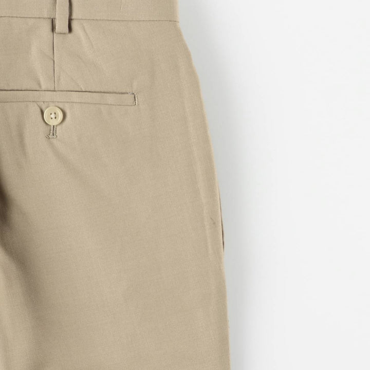 Ralph Lauren LAUREN TOTAL COMFORT wool pants, men's size W37. wool Beige type Vintage Second Hand