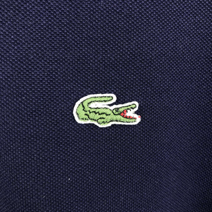 Lacoste LACOSTE Long Sleeve Polo Shirt No. 7 Men's XXL cotton navy blue type Vintage Second Hand