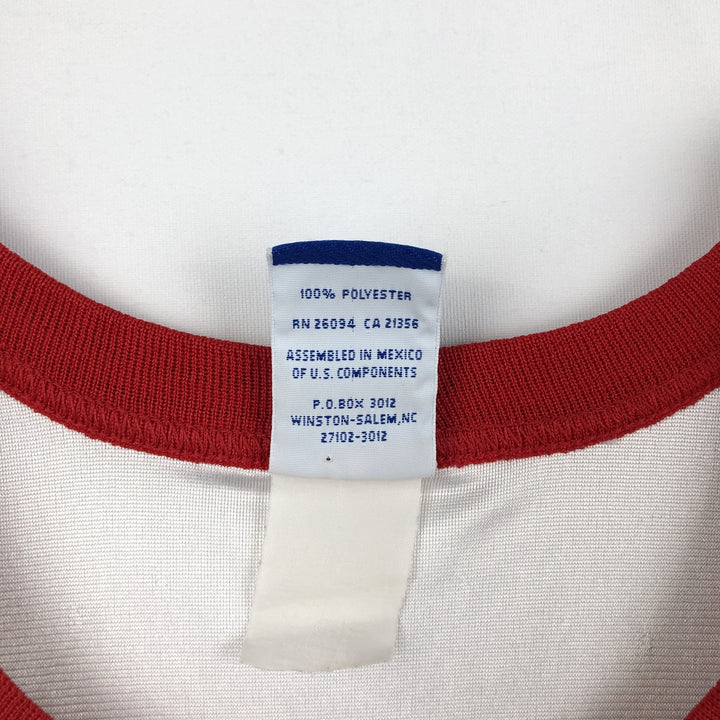 Champion Authentic Athletic Apparel NBA Chicago Bulls Game Shirt Replica Uniform (Men's XL equivalent) - 2000s polyester white type Vintage Second Hand