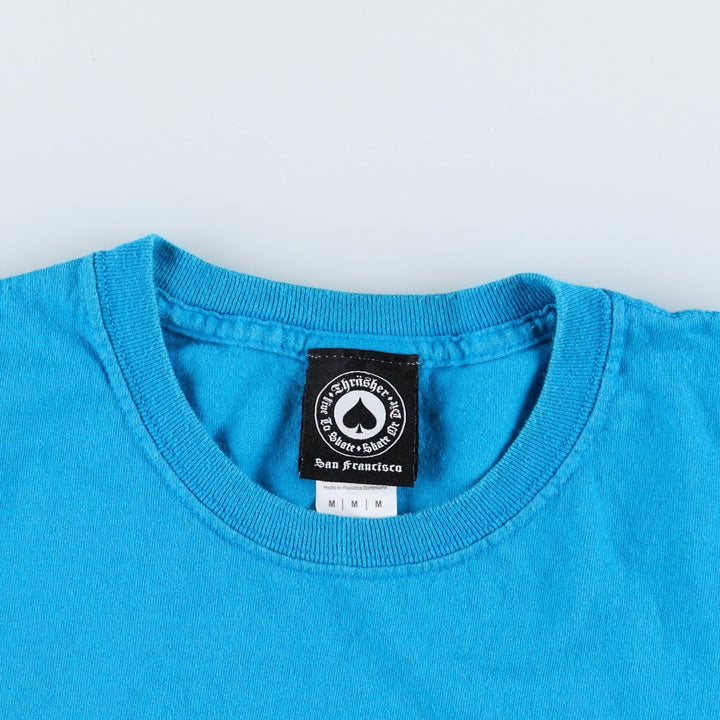 Thrasher surf/skate T-shirt, men's size M cotton Blue type light blue Vintage Second Hand