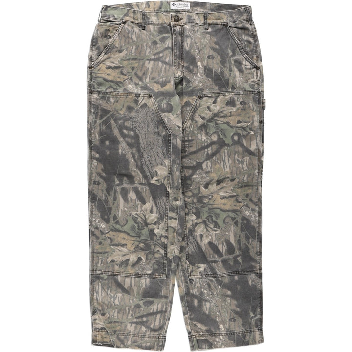 2000'S Columbia Camouflage Pattern Realtree Camo Duck Painter Pants Men's W36 (approx.) cotton Khaki type brown Vintage Second Hand