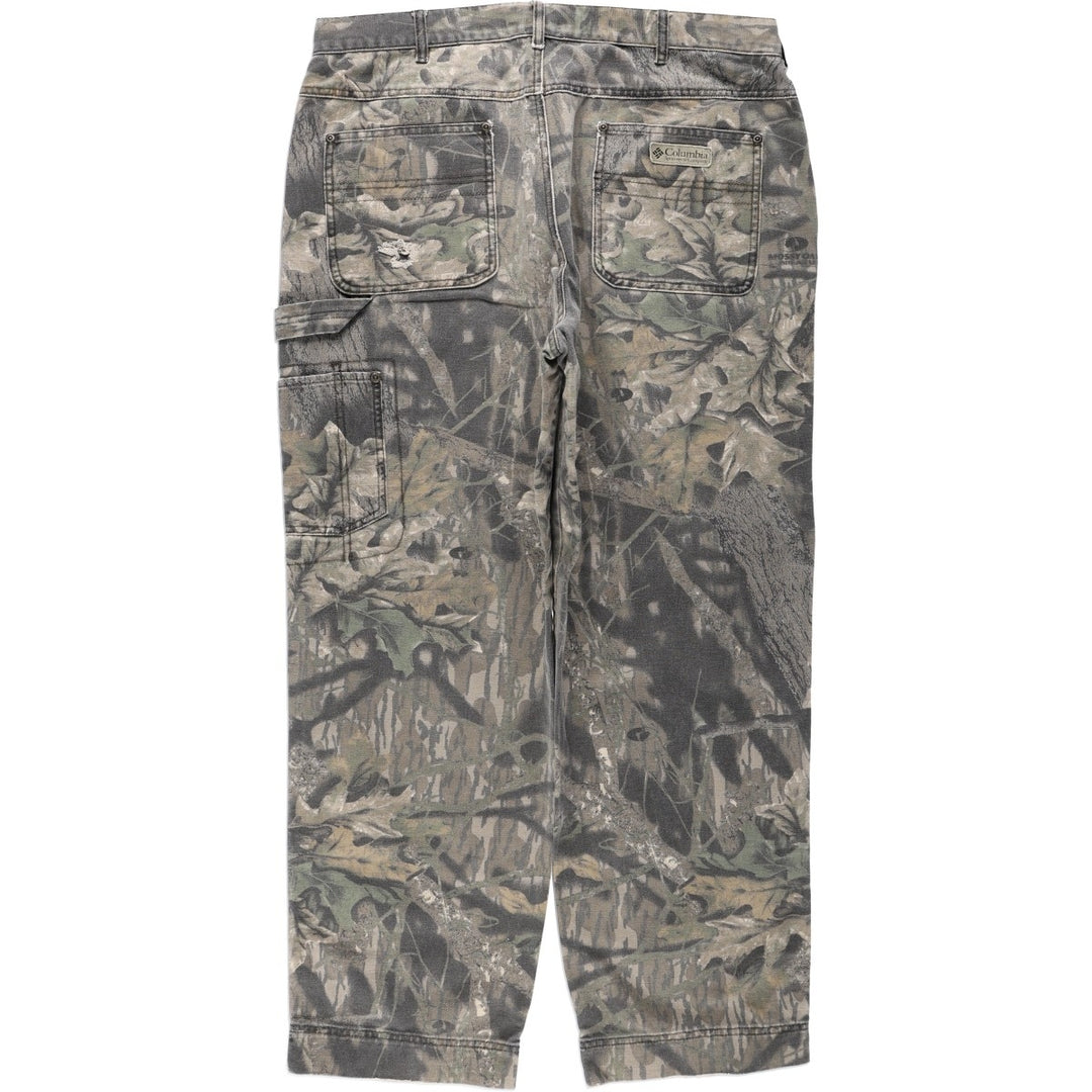 2000'S Columbia Camouflage Pattern Realtree Camo Duck Painter Pants Men's W36 (approx.) cotton Khaki type brown Vintage Second Hand