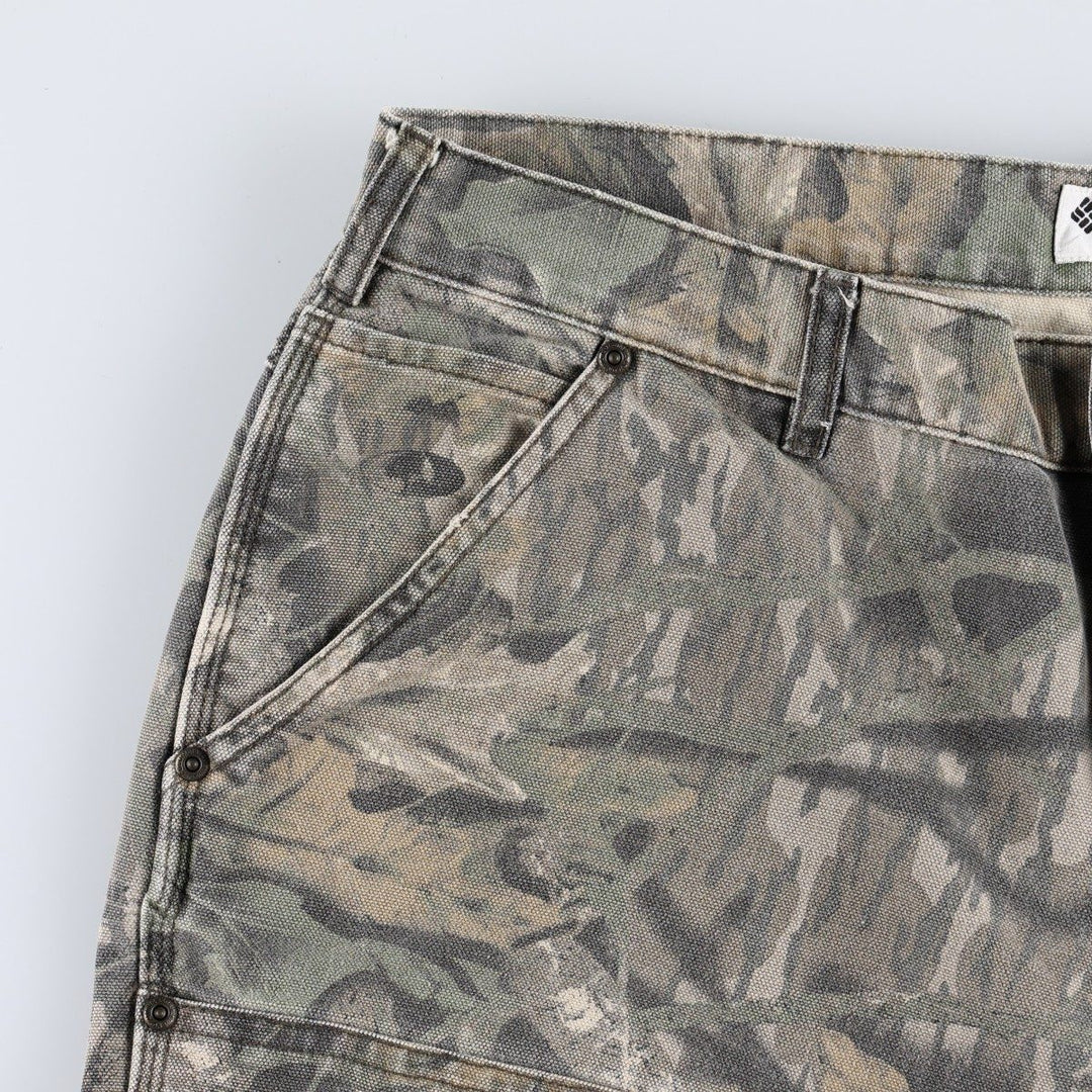 2000'S Columbia Camouflage Pattern Realtree Camo Duck Painter Pants Men's W36 (approx.) cotton Khaki type brown Vintage Second Hand