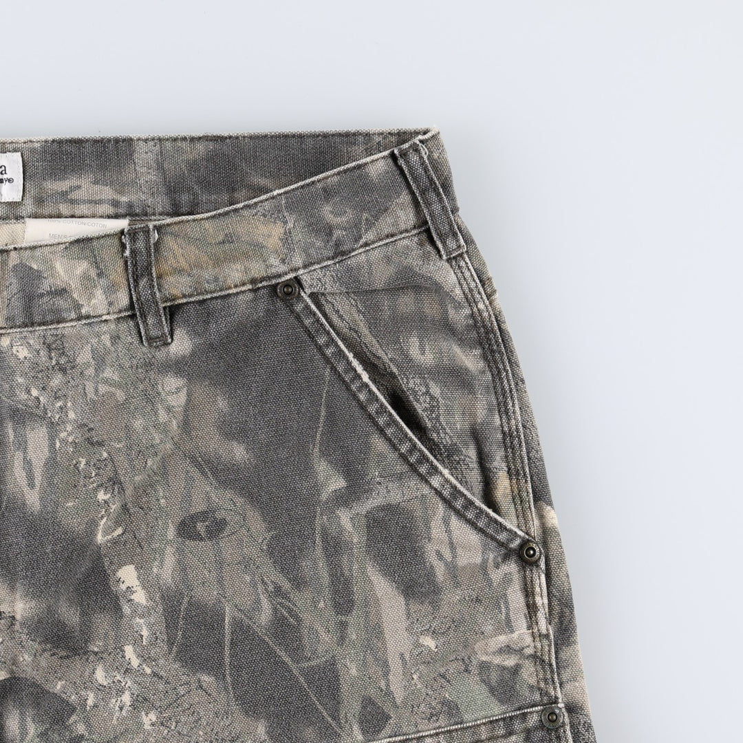 2000'S Columbia Camouflage Pattern Realtree Camo Duck Painter Pants Men's W36 (approx.) cotton Khaki type brown Vintage Second Hand