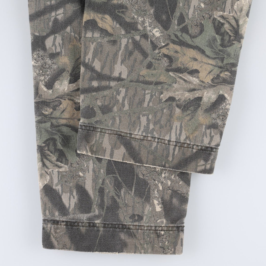 2000'S Columbia Camouflage Pattern Realtree Camo Duck Painter Pants Men's W36 (approx.) cotton Khaki type brown Vintage Second Hand