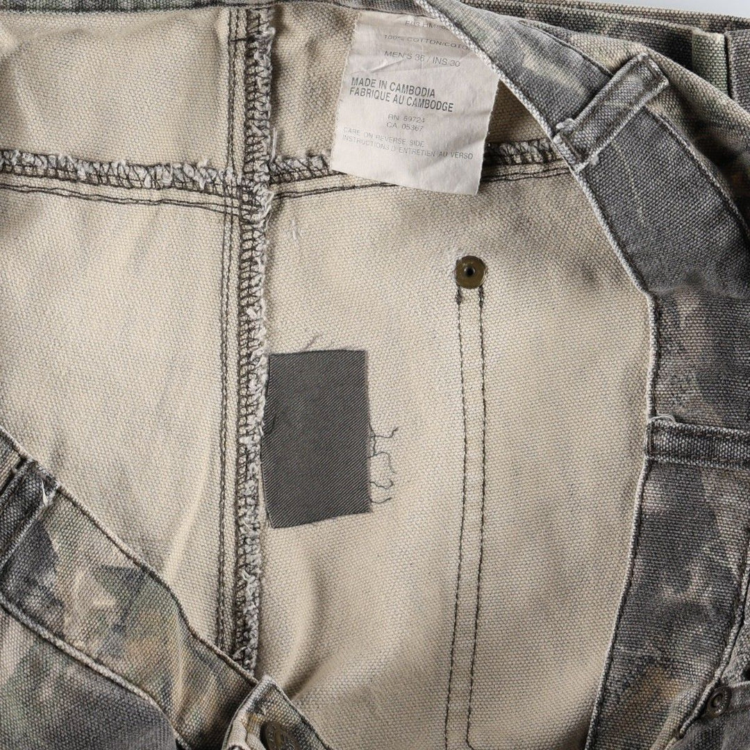 2000'S Columbia Camouflage Pattern Realtree Camo Duck Painter Pants Men's W36 (approx.) cotton Khaki type brown Vintage Second Hand
