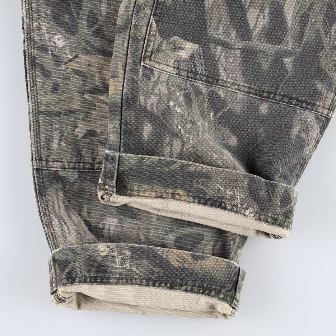 2000'S Columbia Camouflage Pattern Realtree Camo Duck Painter Pants Men's W36 (approx.) cotton Khaki type brown Vintage Second Hand