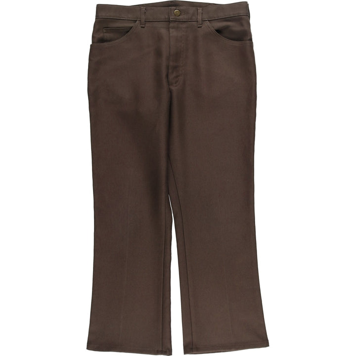 Vintage 1980'S Lee slacks, made in the USA, men's size W35. polyester brown type Vintage Second Hand
