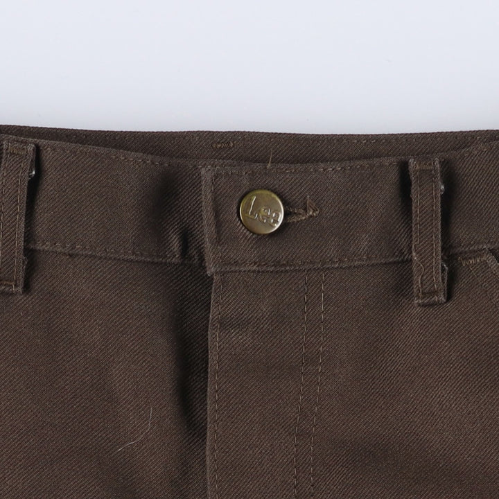 Vintage 1980'S Lee slacks, made in the USA, men's size W35. polyester brown type Vintage Second Hand