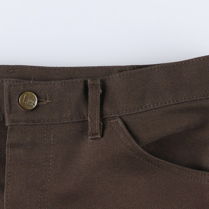 Vintage 1980'S Lee slacks, made in the USA, men's size W35. polyester brown type Vintage Second Hand