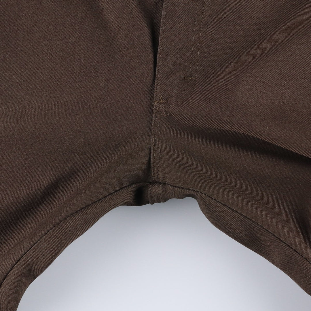 Vintage 1980'S Lee slacks, made in the USA, men's size W35. polyester brown type Vintage Second Hand