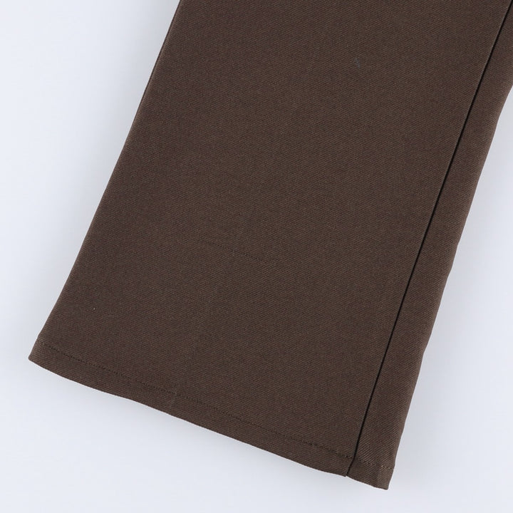 Vintage 1980'S Lee slacks, made in the USA, men's size W35. polyester brown type Vintage Second Hand