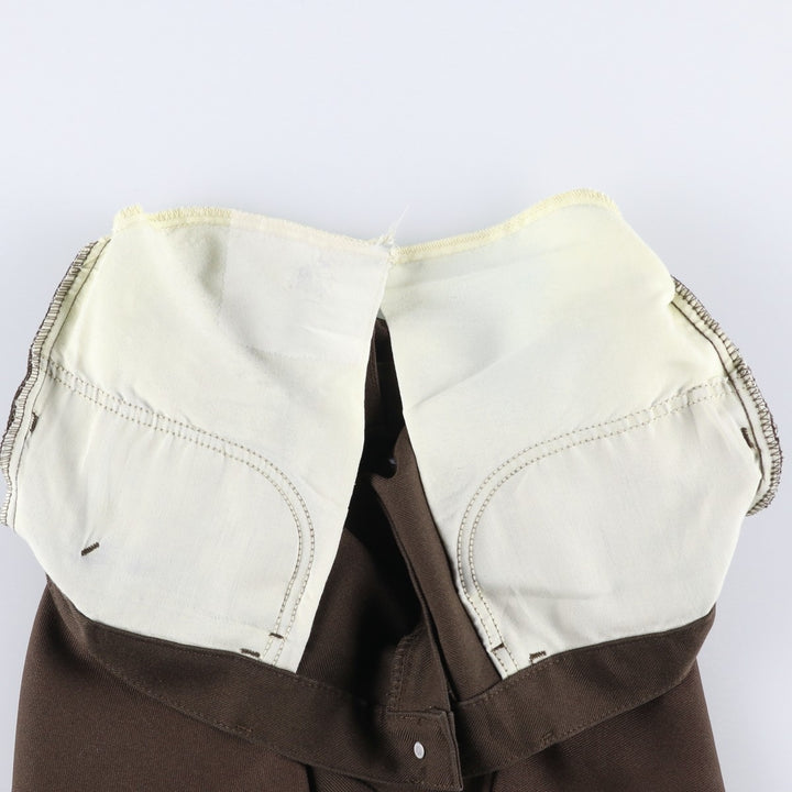 Vintage 1980'S Lee slacks, made in the USA, men's size W35. polyester brown type Vintage Second Hand