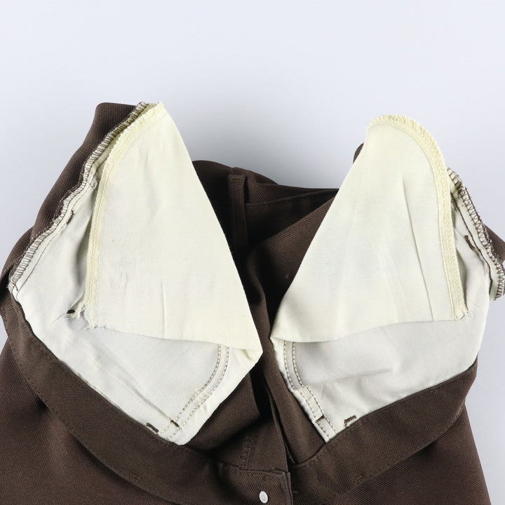 Vintage 1980'S Lee slacks, made in the USA, men's size W35. polyester brown type Vintage Second Hand