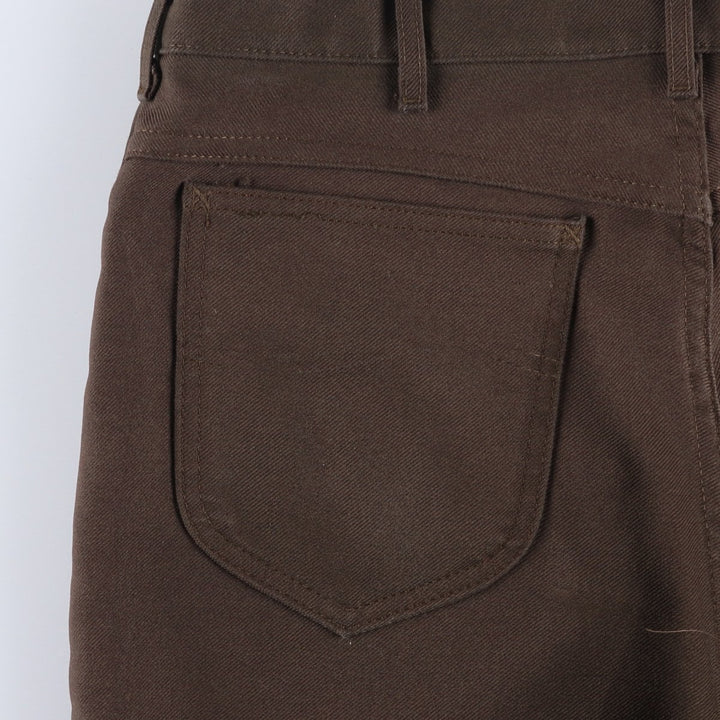 Vintage 1980'S Lee slacks, made in the USA, men's size W35. polyester brown type Vintage Second Hand