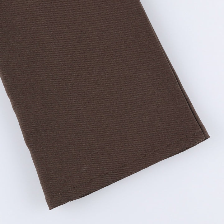 Vintage 1980'S Lee slacks, made in the USA, men's size W35. polyester brown type Vintage Second Hand