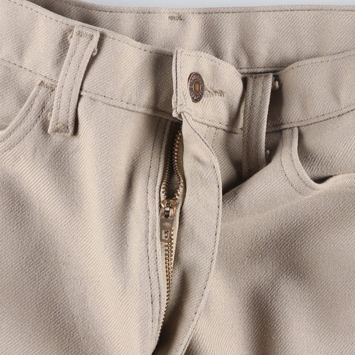 90'S Levi's STA-PREST flared pants (10517-6122), made in the USA, men's, size 35, vintage polyester Beige type Vintage Second Hand