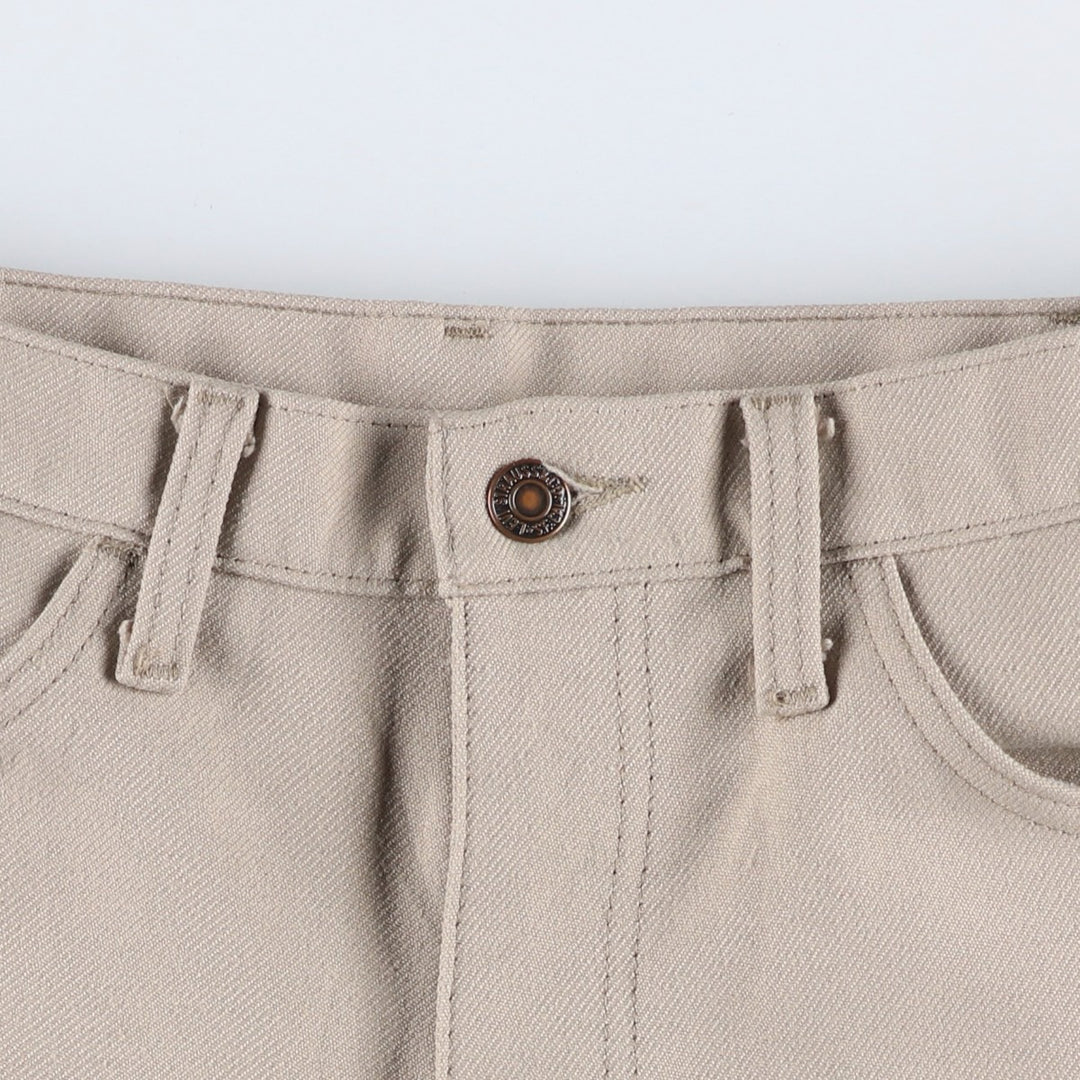 90'S Levi's STA-PREST flared pants (10517-6122), made in the USA, men's, size 35, vintage polyester Beige type Vintage Second Hand