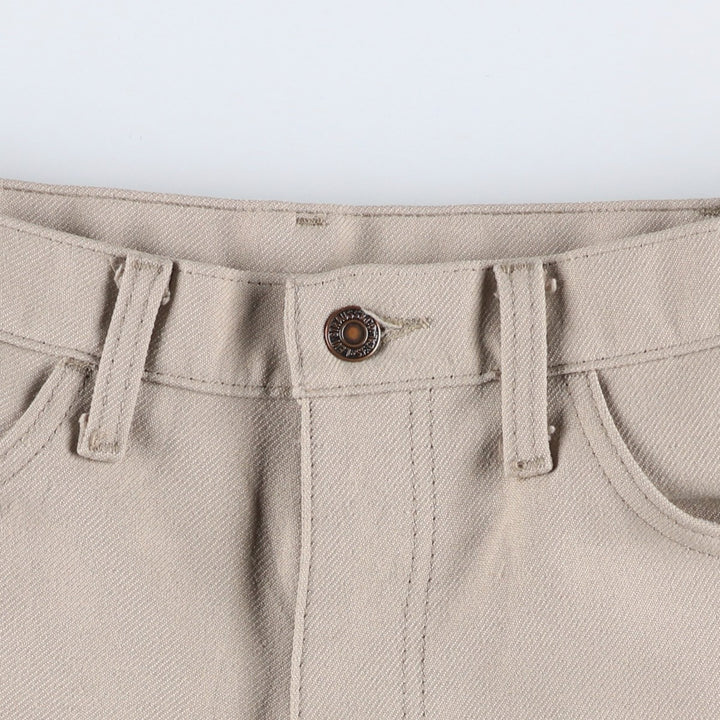 90'S Levi's STA-PREST flared pants (10517-6122), made in the USA, men's, size 35, vintage polyester Beige type Vintage Second Hand