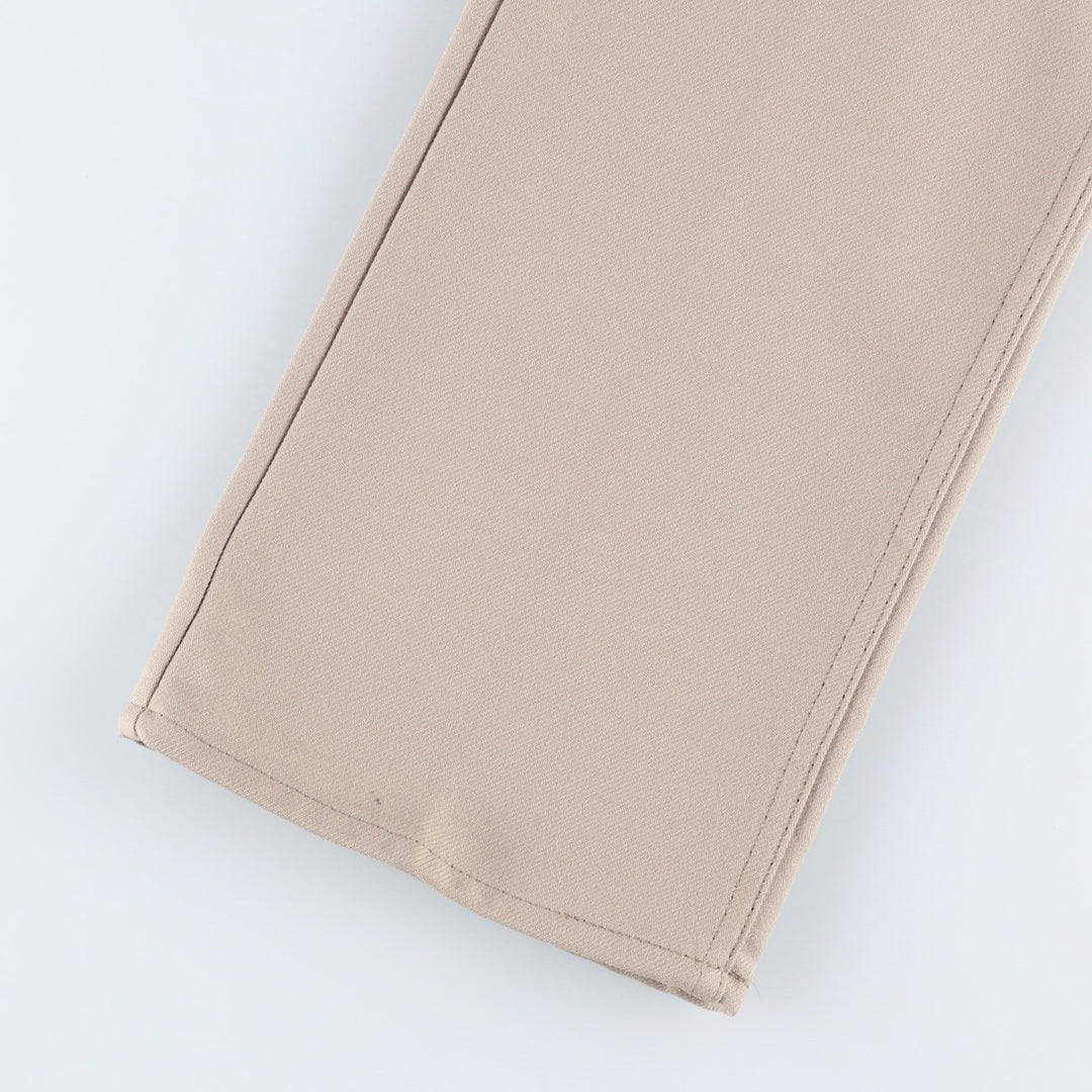 90'S Levi's STA-PREST flared pants (10517-6122), made in the USA, men's, size 35, vintage polyester Beige type Vintage Second Hand