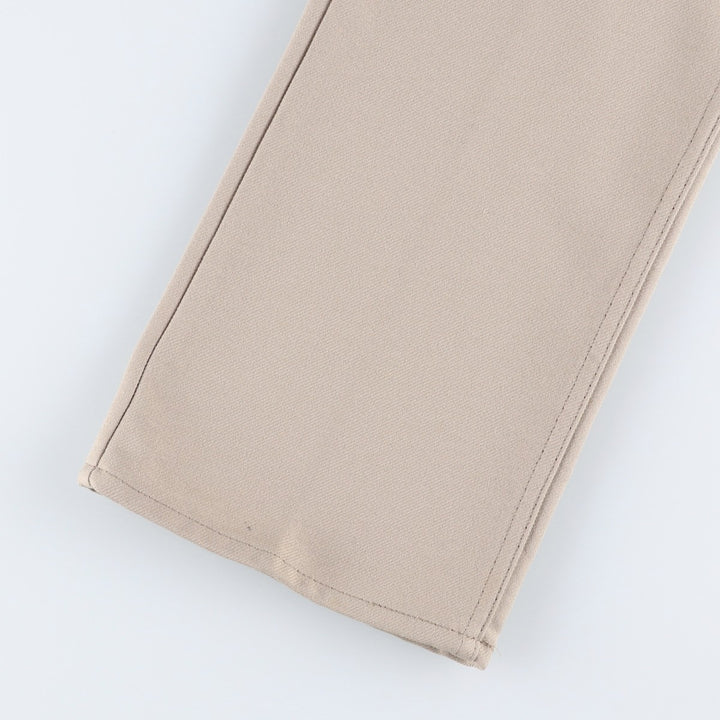 90'S Levi's STA-PREST flared pants (10517-6122), made in the USA, men's, size 35, vintage polyester Beige type Vintage Second Hand