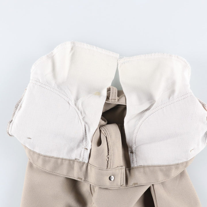 90'S Levi's STA-PREST flared pants (10517-6122), made in the USA, men's, size 35, vintage polyester Beige type Vintage Second Hand