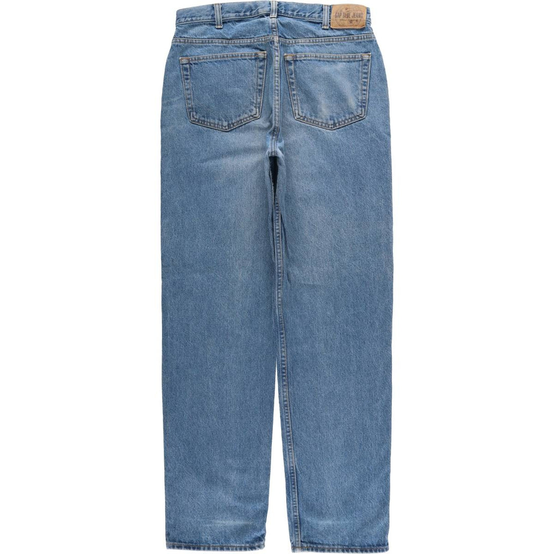 Vintage 90s-00'S GAP Blue Jeans loose tapered denim pants, made in Canada, men's size W34. cotton blue type Vintage Second Hand