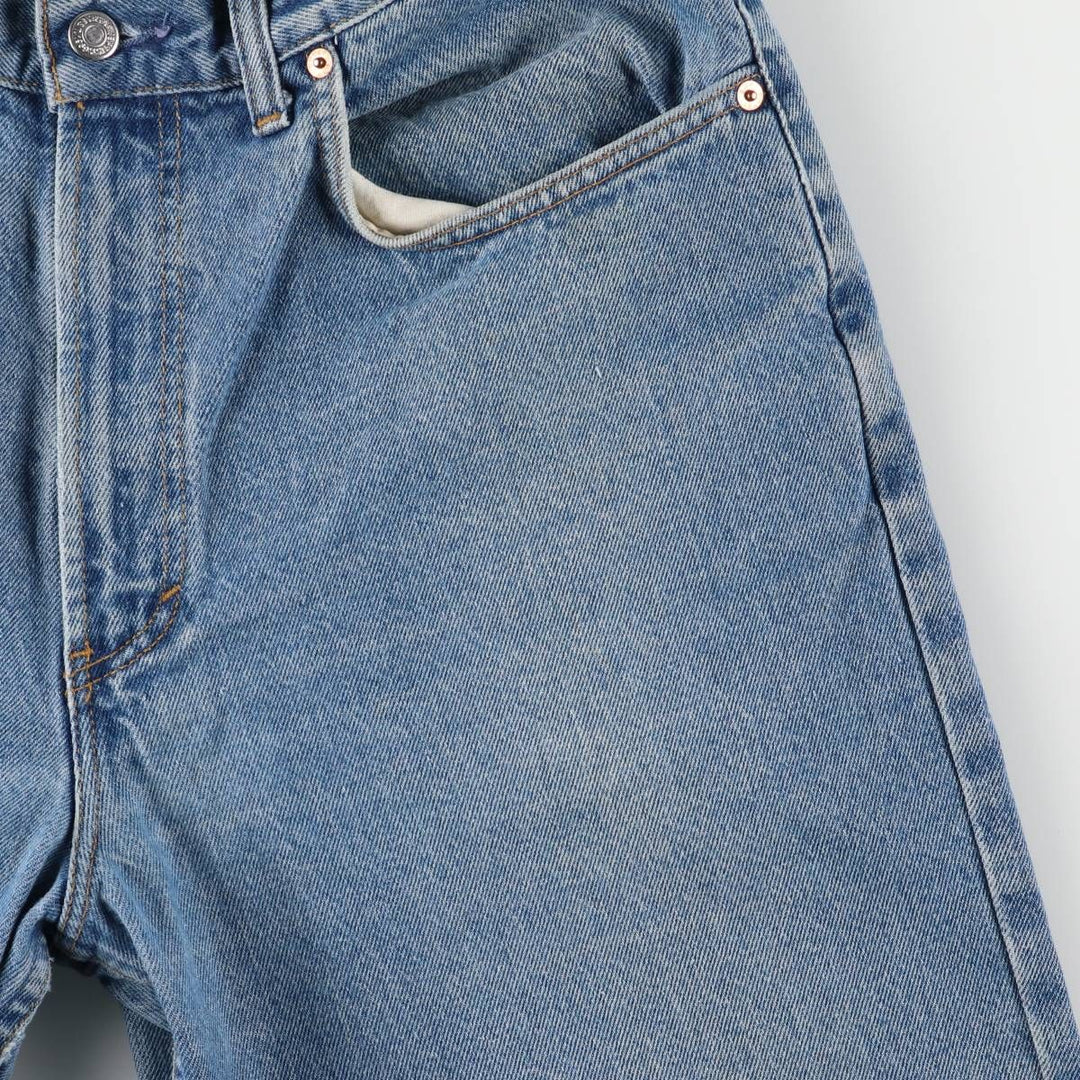 Vintage 90s-00'S GAP Blue Jeans loose tapered denim pants, made in Canada, men's size W34. cotton blue type Vintage Second Hand