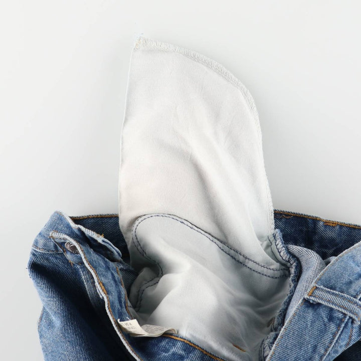 Vintage 90s-00'S GAP Blue Jeans loose tapered denim pants, made in Canada, men's size W34. cotton blue type Vintage Second Hand