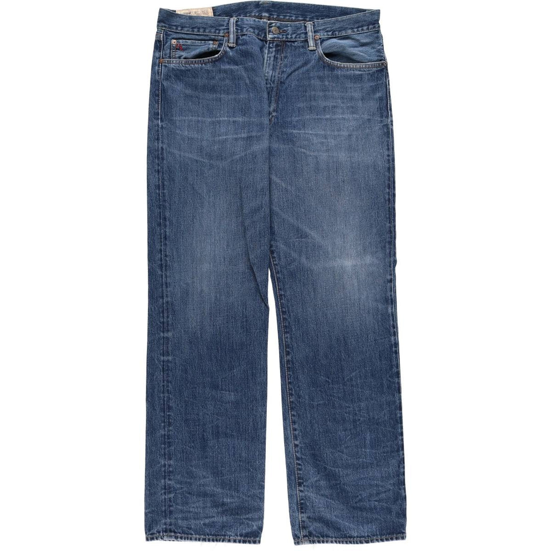 Ralph Lauren POLO RALPH LAUREN straight denim pants for men, W37 equivalent cotton blue type Vintage Second Hand