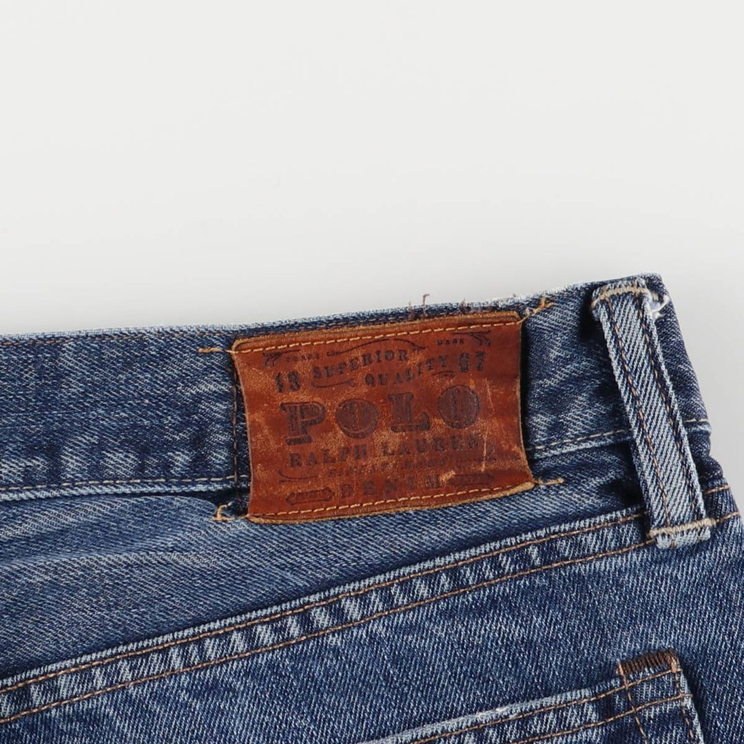 Ralph Lauren POLO RALPH LAUREN straight denim pants for men, W37 equivalent cotton blue type Vintage Second Hand