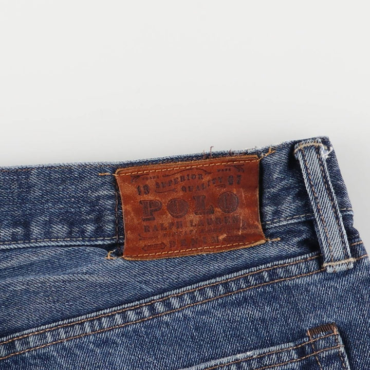 Ralph Lauren POLO RALPH LAUREN straight denim pants for men, W37 equivalent cotton blue type Vintage Second Hand