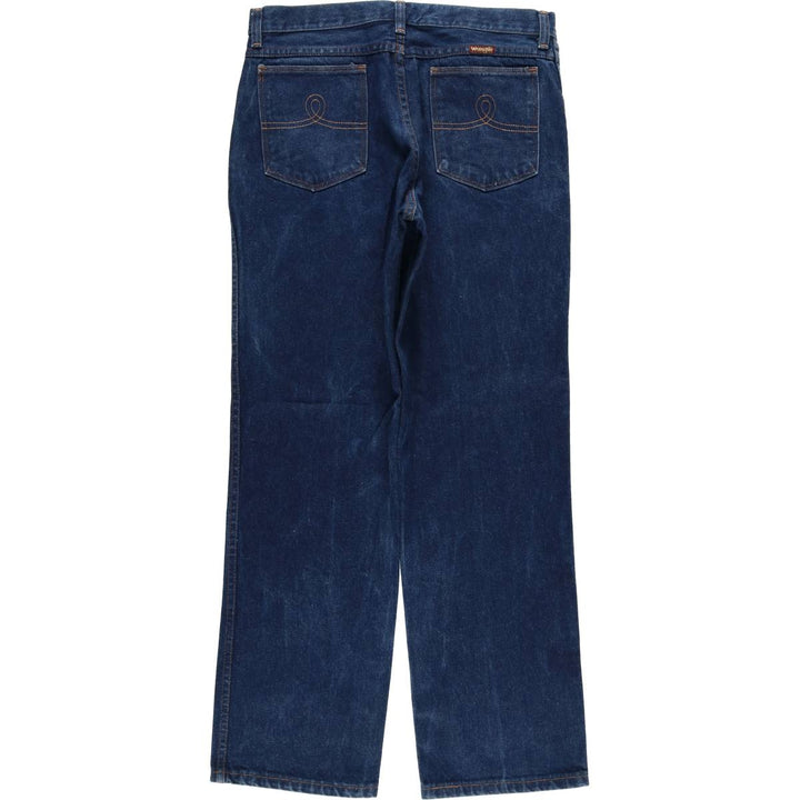 Wrangler Straight Denim Pants, Made in USA, Men's, W32, Vintage unclear navy blue type Vintage Second Hand