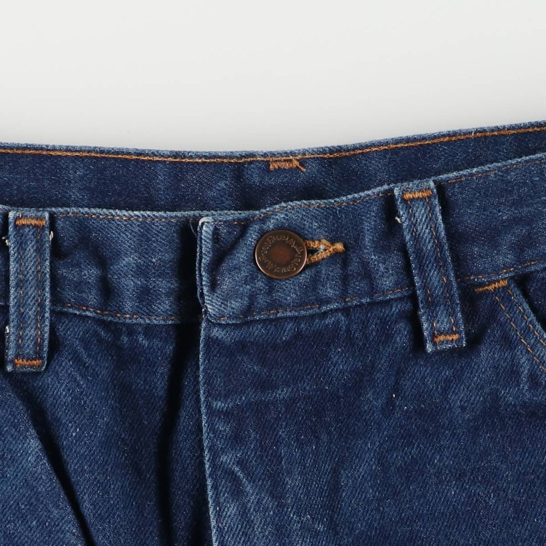 Wrangler Straight Denim Pants, Made in USA, Men's, W32, Vintage unclear navy blue type Vintage Second Hand