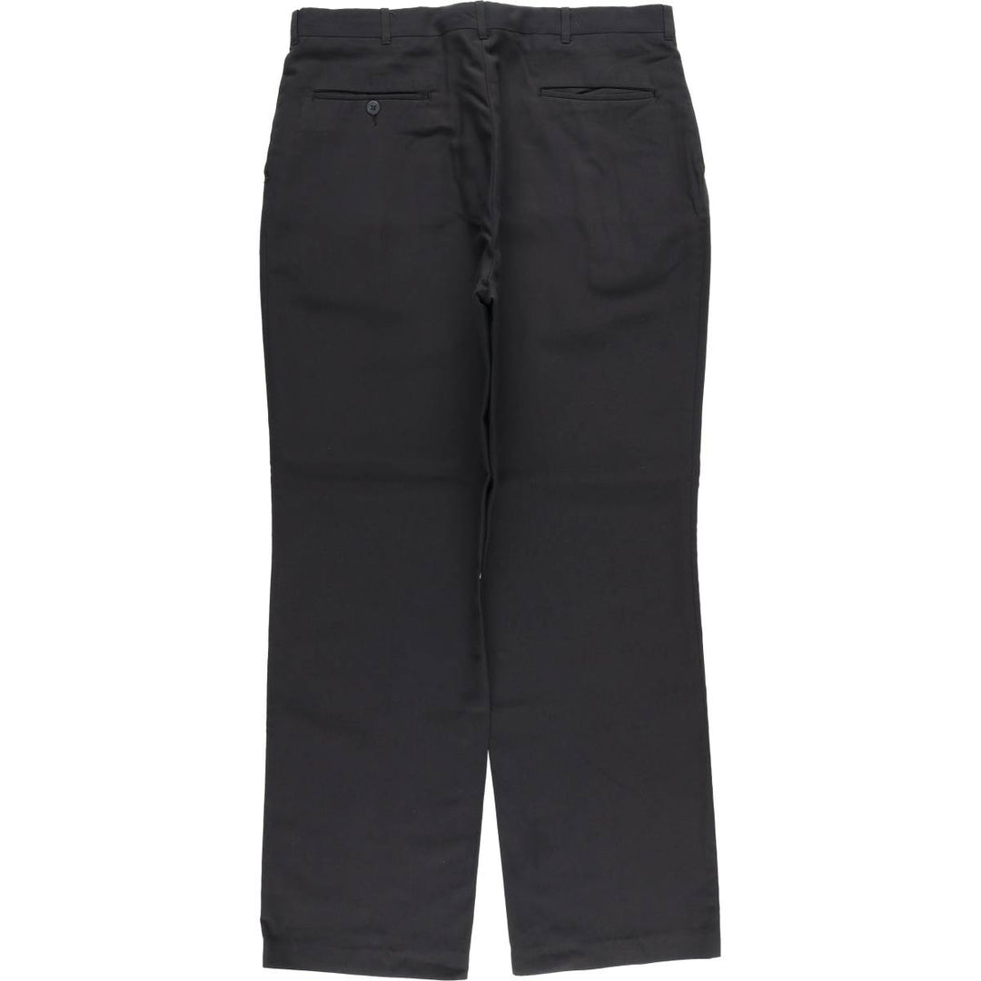 Two-pleat slacks, made in the USA, men's size W36 unclear black type Vintage Second Hand