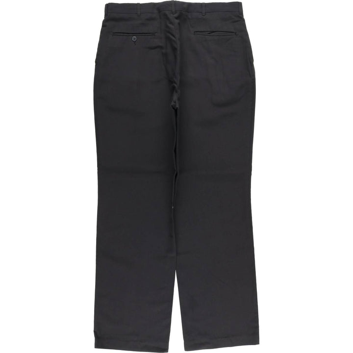 Two-pleat slacks, made in the USA, men's size W36 unclear black type Vintage Second Hand