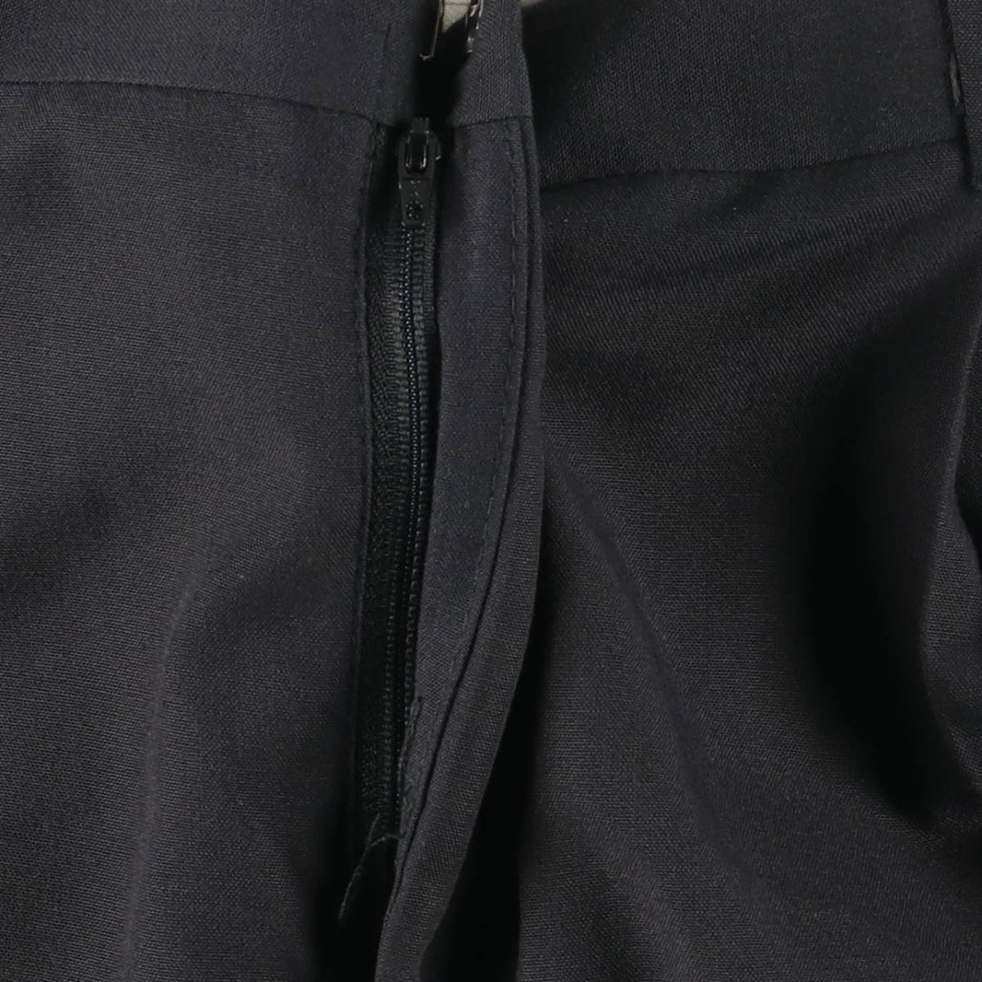 Two-pleat slacks, made in the USA, men's size W36 unclear black type Vintage Second Hand