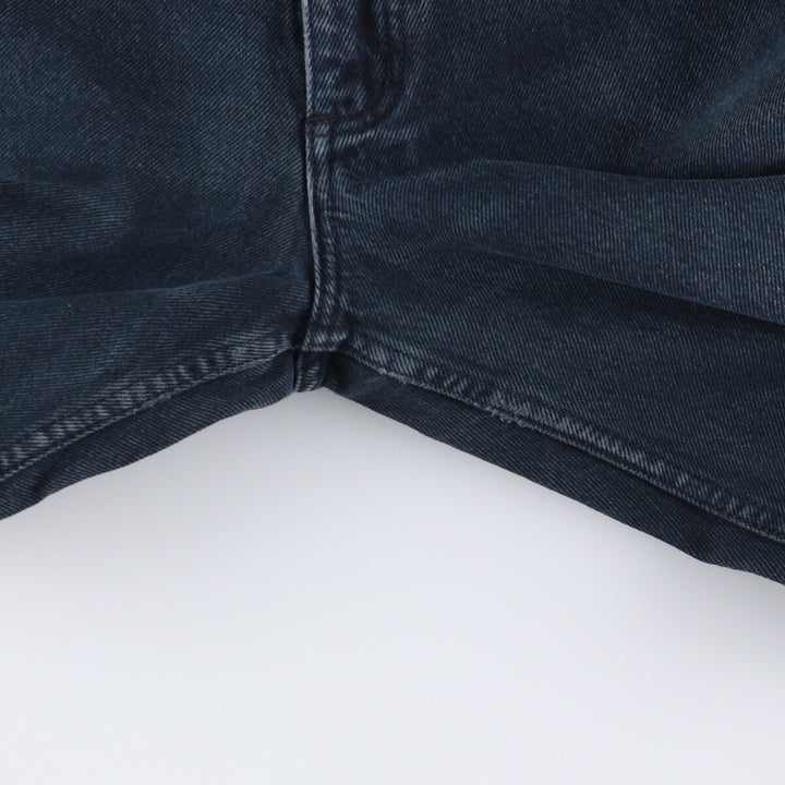 90'S Guess Jeans Black Tapered Denim Pants, Made in USA, Men's, W29, Vintage cotton black type Vintage Second Hand